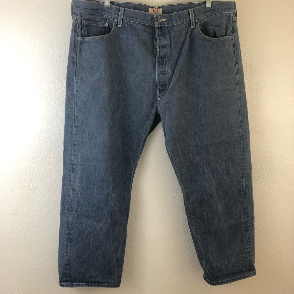 Levi’s 501 Blue Jeans button fly size 46w 30L
